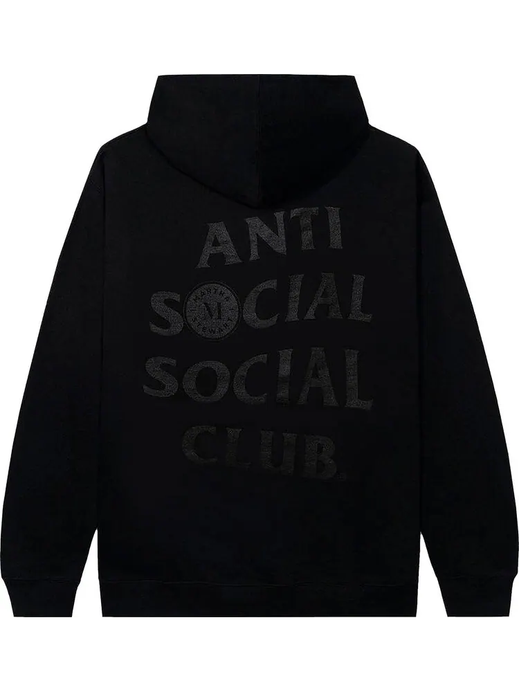 Худи Anti Social Social Club x Martha Stewart Oyster Hoodie 'Black' — изображение 2 из 2, черный