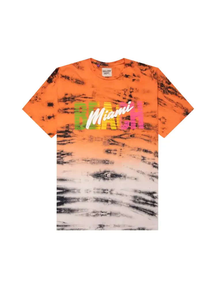 Футболка Gallery Dept. Miami Time 'Tie Dye' — изображение 1 из 3, мульти