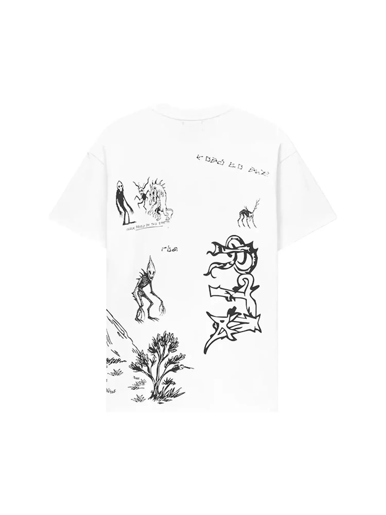 Футболка с коротким рукавом RtA Colin Oversized — изображение 2 из 2, белый