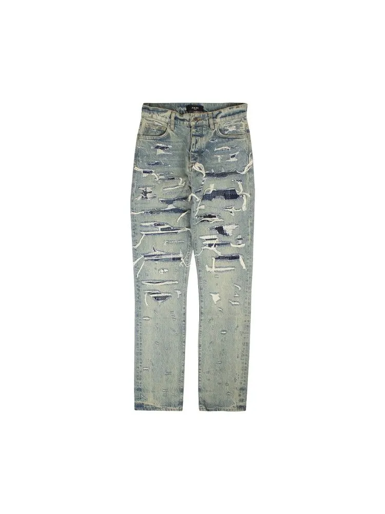 Джинсы Amiri Relaxed Boro Repair Jeans