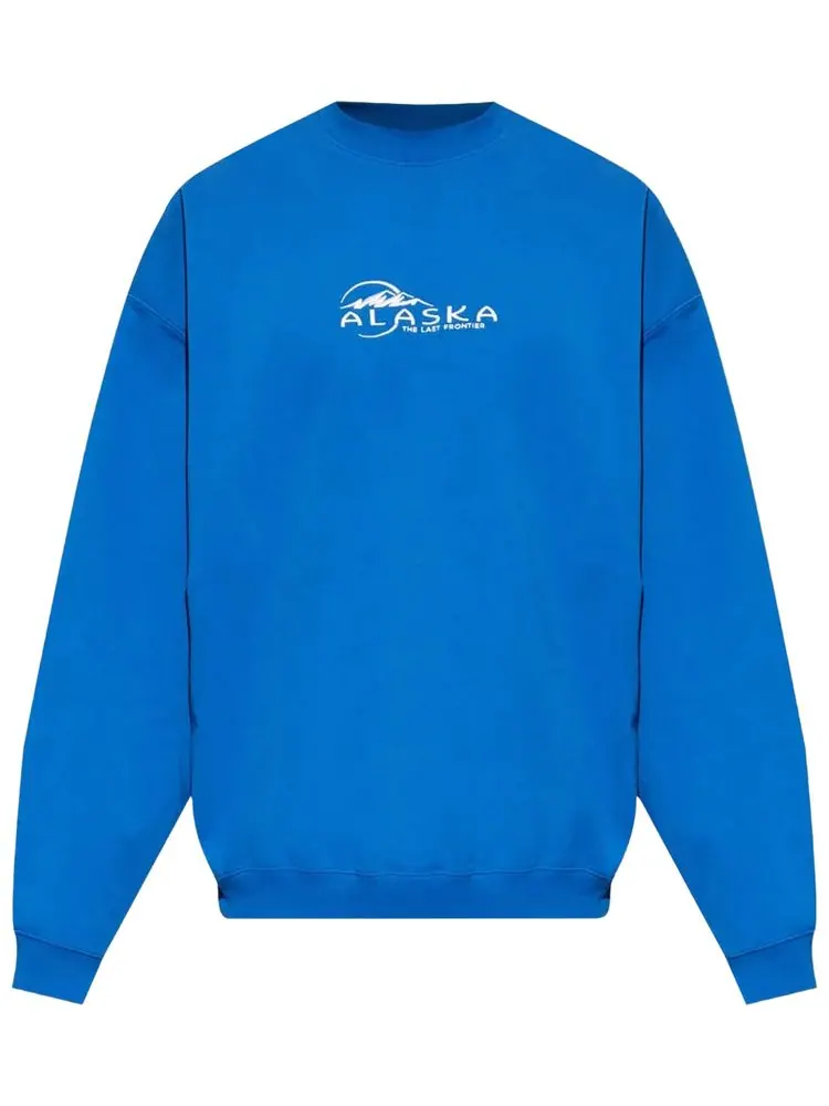 Свитшот Vetements Alaska Tourist — синий