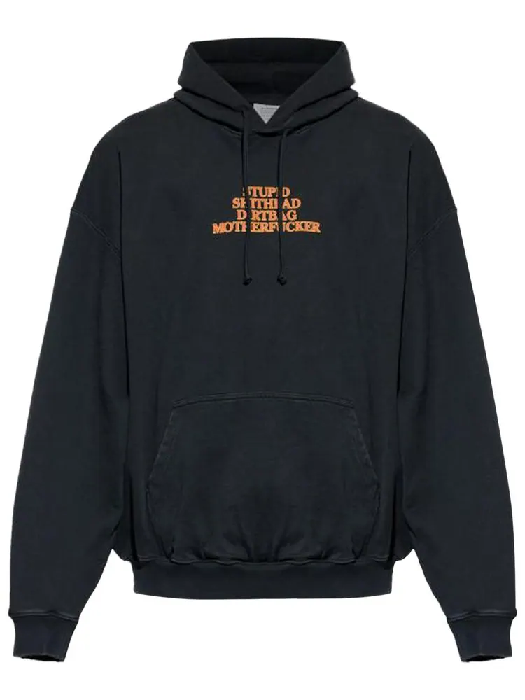 Худи Vetements MF — изображение 1 из 1, черный