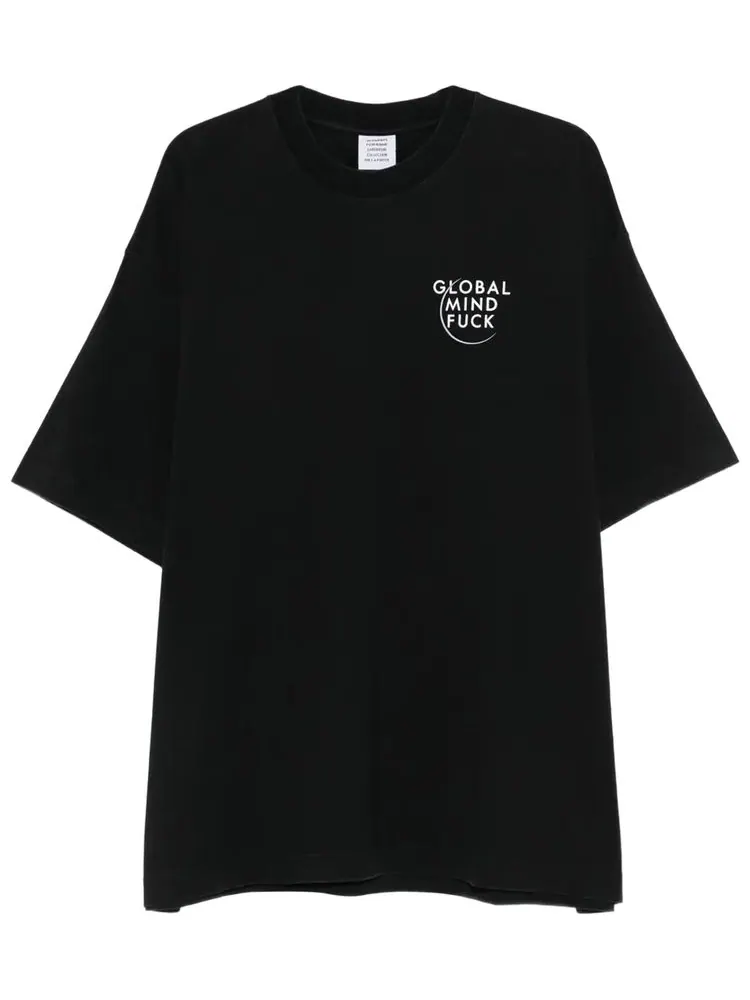 Футболка Vetements Global MF — изображение 1 из 1, черный