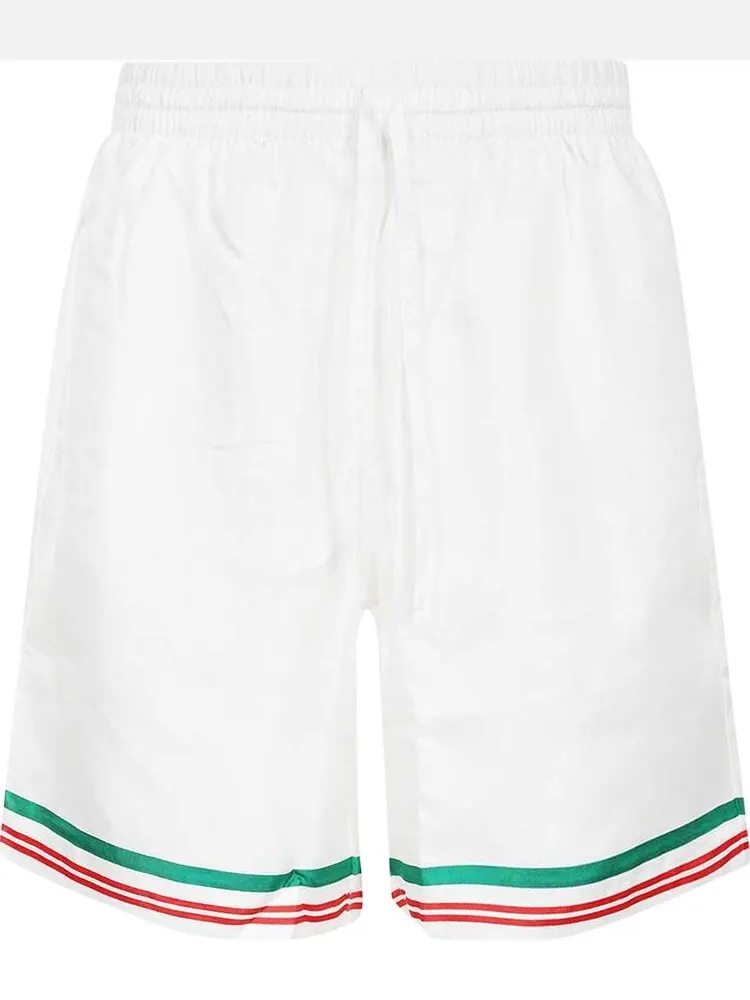 Шорты Casablanca Silk Shorts With Drawstrings 'Casablanca Paravion' — изображение 1 из 3, мульти