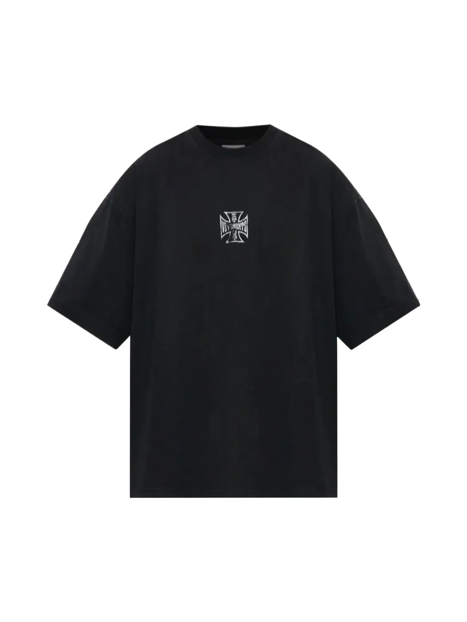 Футболка Vetements Biker Cross Logo Boxy