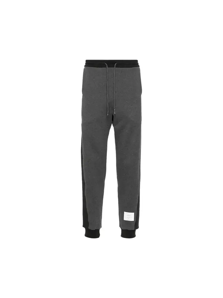 Спортивные брюки Thom Browne Solid Classic Loopback Jersey Sweatants, темно-серый цвет