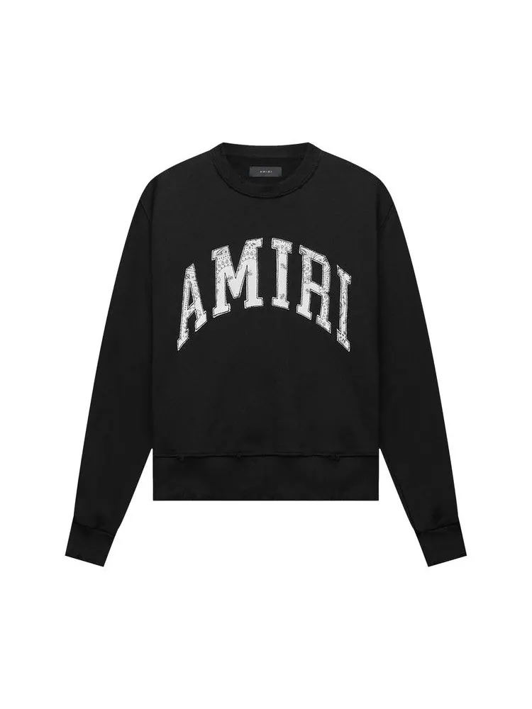 Свитер Amiri Varsity Crew — изображение 1 из 1, черный