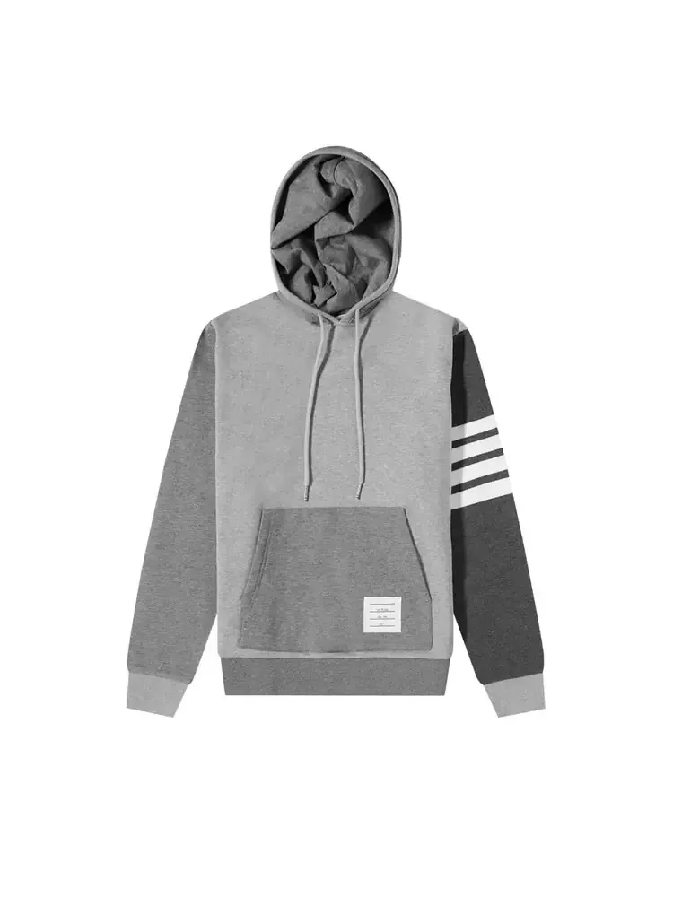 Толстовка-пуловер Thom Browne Tonal Fun Mix в сером цвете (Tonal Grey)
