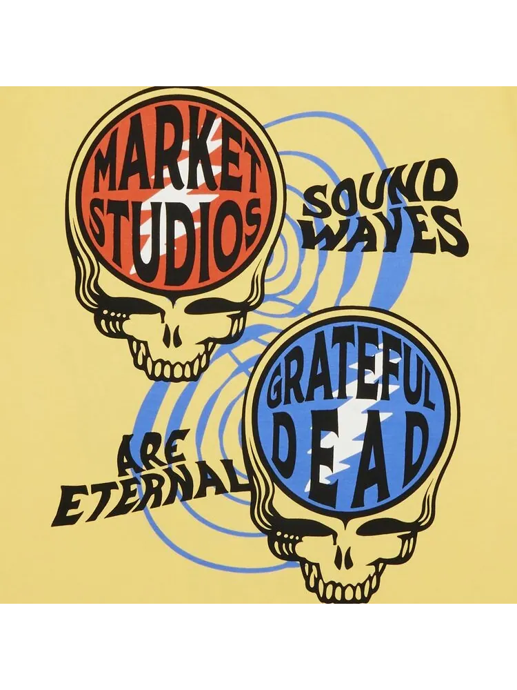 Футболка Market GOAT Exclusive Market x Grateful Dead Sound Waves Steely Tee — изображение 3 из 3, желтый