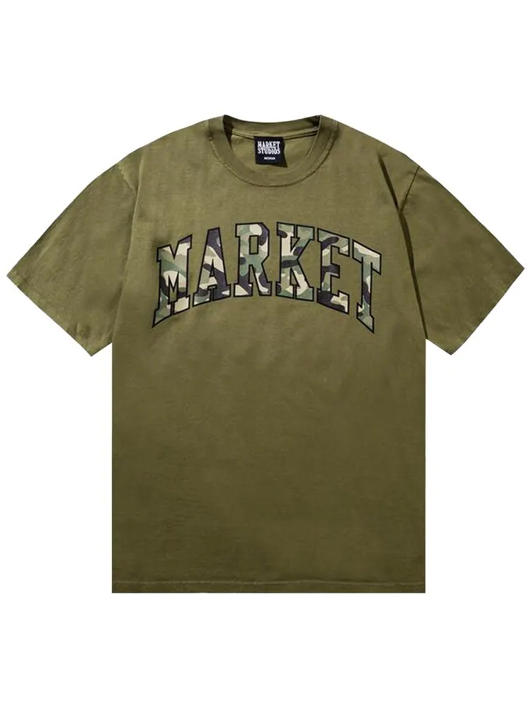 Футболка Market Camo Arc — изображение 1 из 2, зеленый