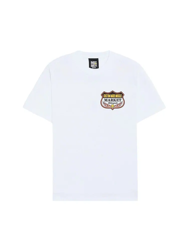 Футболка Market Smiley Burnt Rubber T-Shirt — изображение 1 из 2, белый