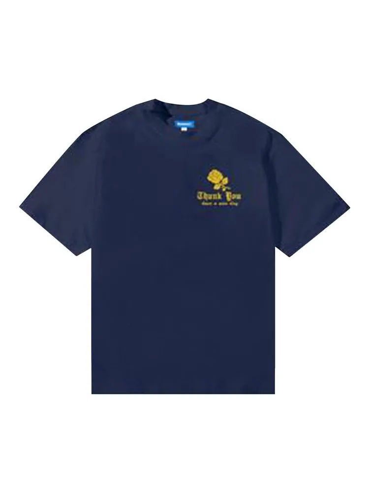 Футболка Market Thank You Needlepoint T-Shirt — изображение 1 из 1, синий