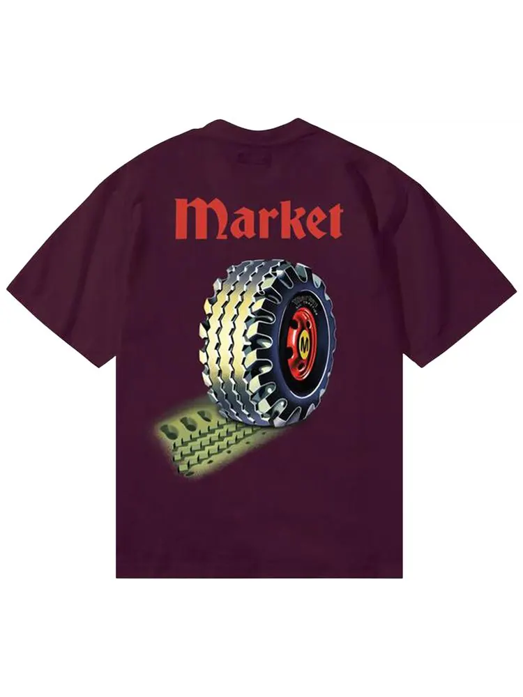 Футболка Market True Tread "Wine" — изображение 2 из 2, красный
