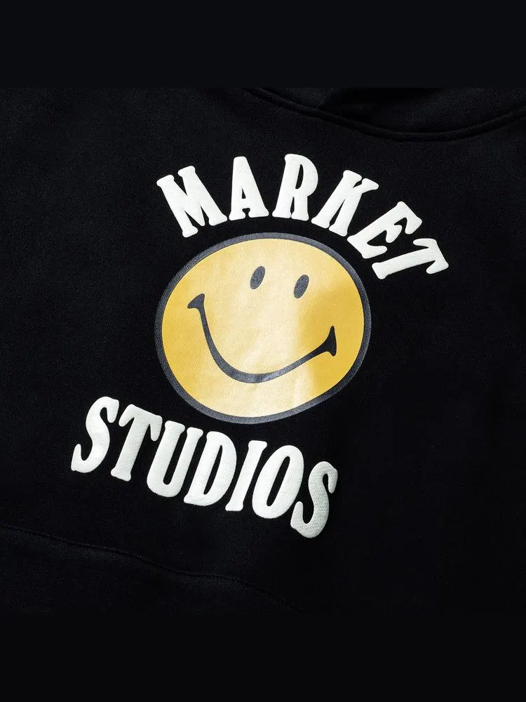 Худи Market Smiley Lockup Hoodie — изображение 3 из 3, черный
