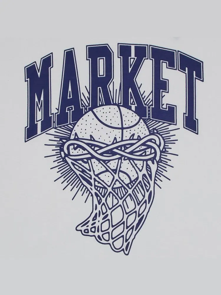 Футболка Market Ball Is Sacred T-Shirt — изображение 3 из 3, белый
