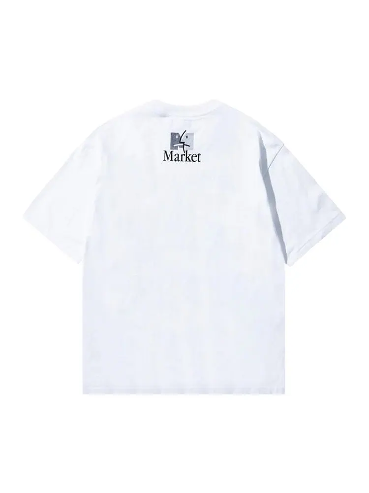 Футболка Market Good Screen Comic T-Shirt 'White' — изображение 2 из 2, белый