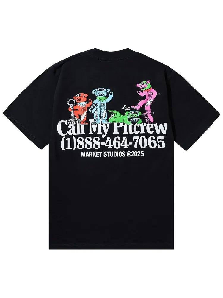 Футболка Market x GD Call My Pitcrew — изображение 2 из 2, черный