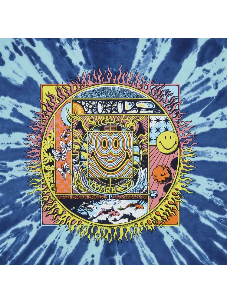 Эксклюзивная футболка GOAT Market Smiley Market Sun And Moon — изображение 3 из 4, синий
