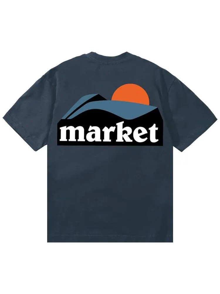 Футболка Market On The Horizon — изображение 2 из 2, синий