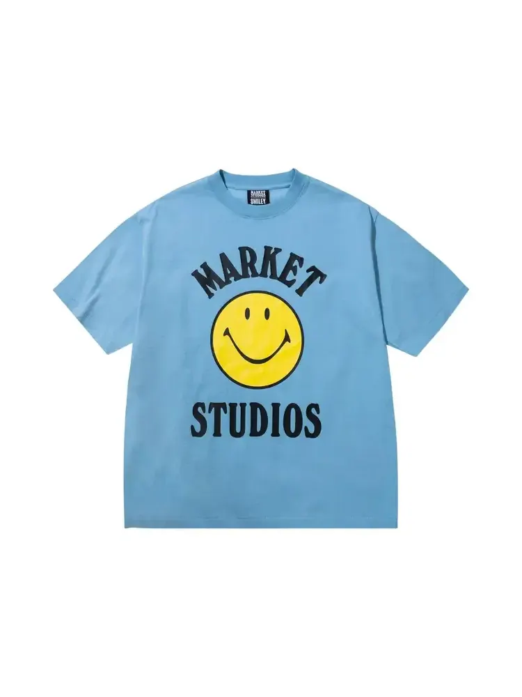 Футболка Market Smiley Mood 'Dusk Blue' — изображение 1 из 2, синий
