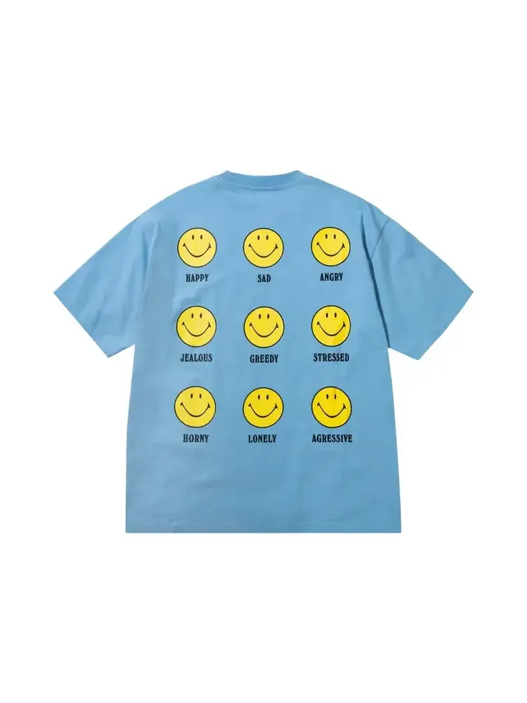 Футболка Market Smiley Mood 'Dusk Blue' — изображение 2 из 2, синий