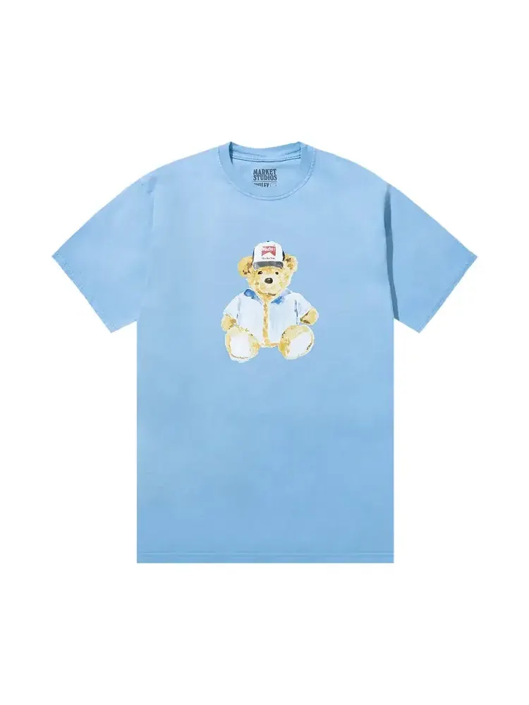 Футболка Market Watercolor Teddy 'Dusk Blue' — изображение 1 из 1, синий
