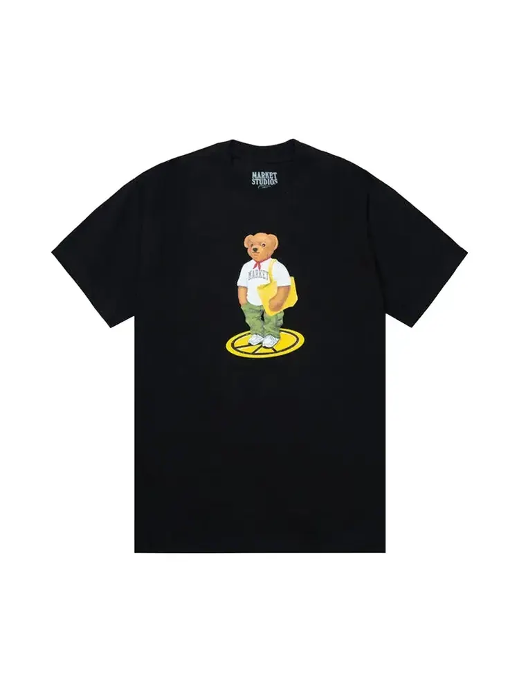 Футболка Market Stand For Peace Bear "черного цвета" — изображение 1 из 2, черный