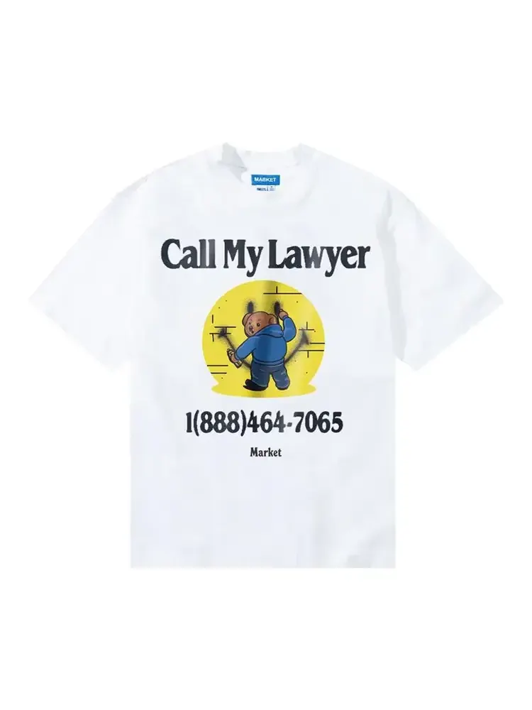 Футболка Market Airbrush Call My Lawyer — изображение 1 из 1, белый