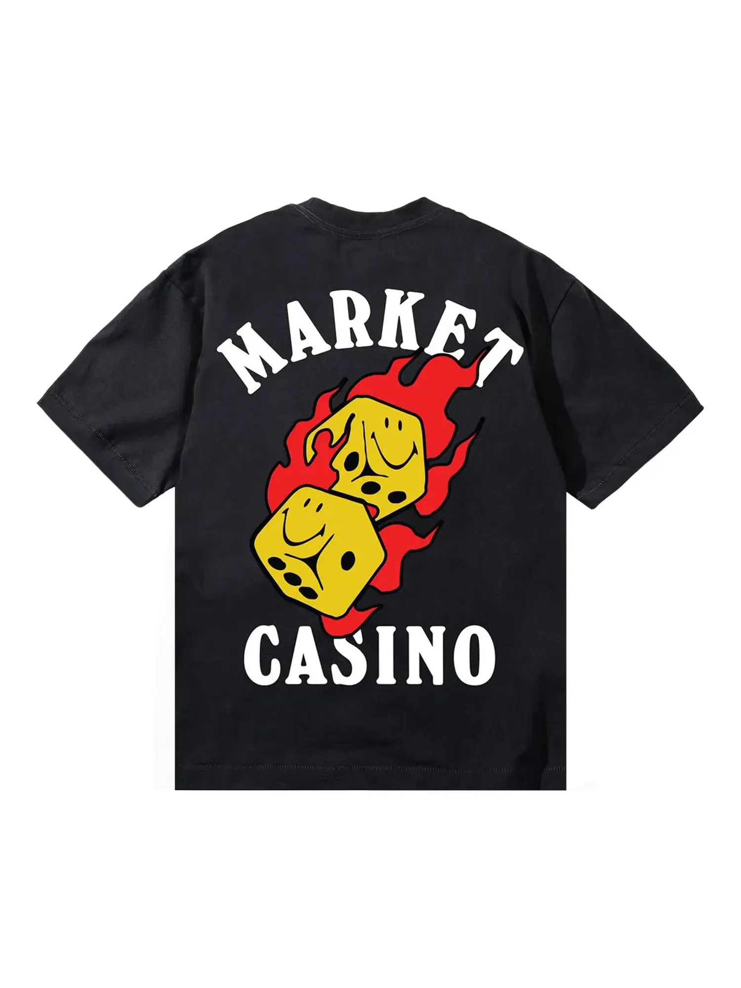 Футболка Market Flaming Dice — изображение 2 из 2, черный