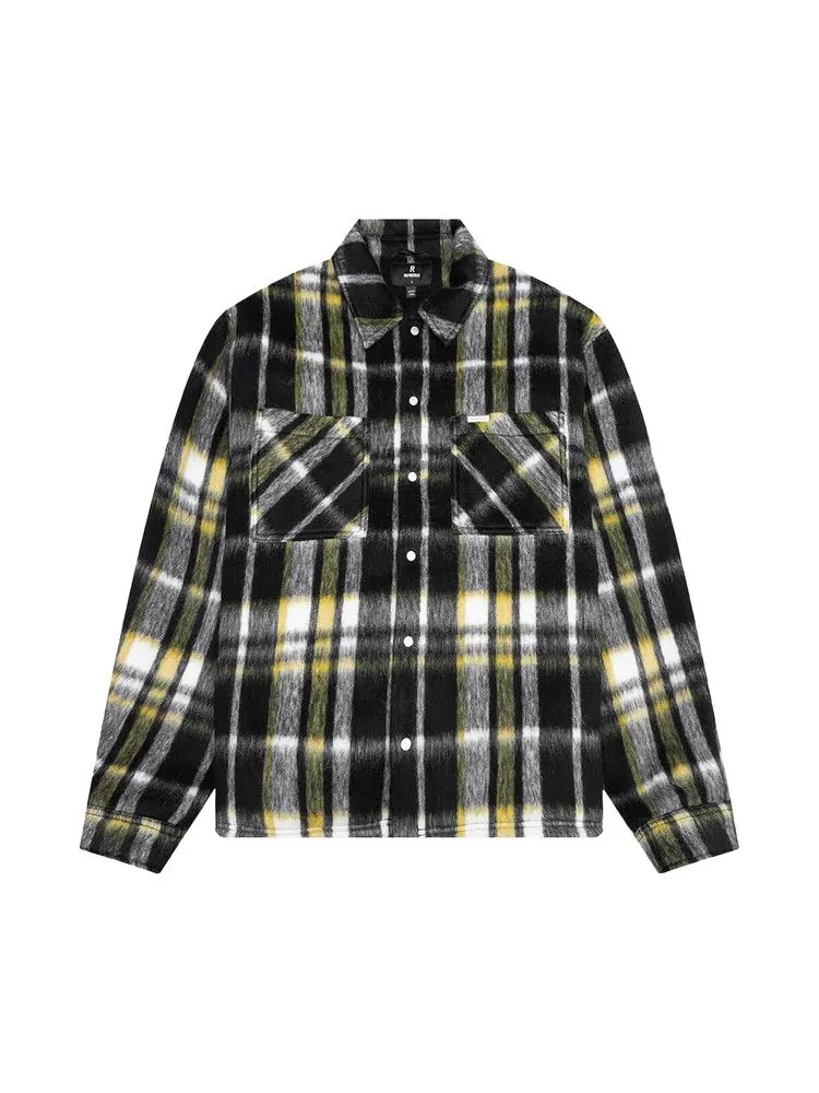 Рубашка Represent Clo Textured Overshirt — черный