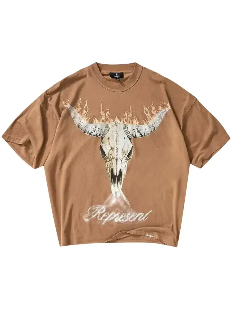 Футболка Represent Clo British Cowboys — коричневый