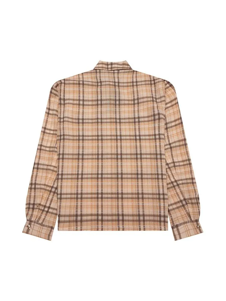 Рубашка Represent Clo Sheer Flannel Shirt — изображение 2 из 2, коричневый
