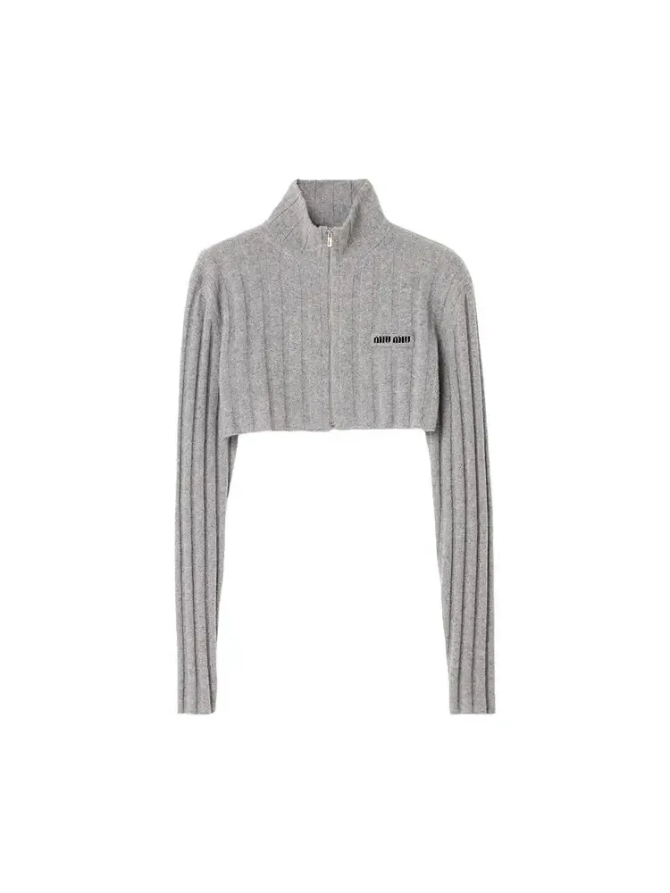 Кардиган Miu Miu 'Grigio' — изображение 1 из 1, серый