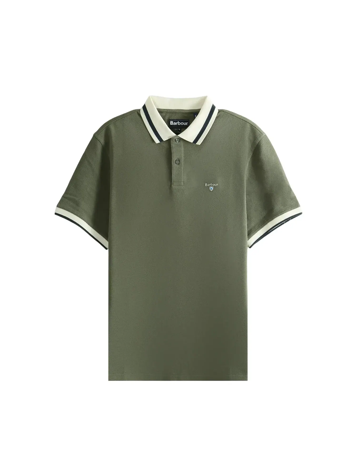Поло Barbour Anthorn Textured Tailored — изображение 1 из 1, оливковый