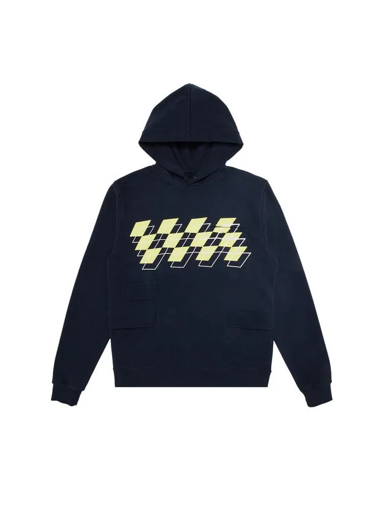 Худи GOAT Exclusive for Manifesto Thames MMXX. Kaleidoscope Racker Upper Hoodie — синий