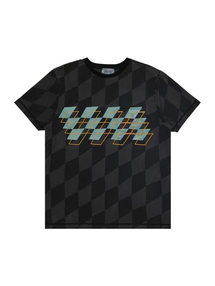 Футболка GOAT Exclusive for Manifesto Thames MMXX. Kaleidoscope Savoy Tee — черный
