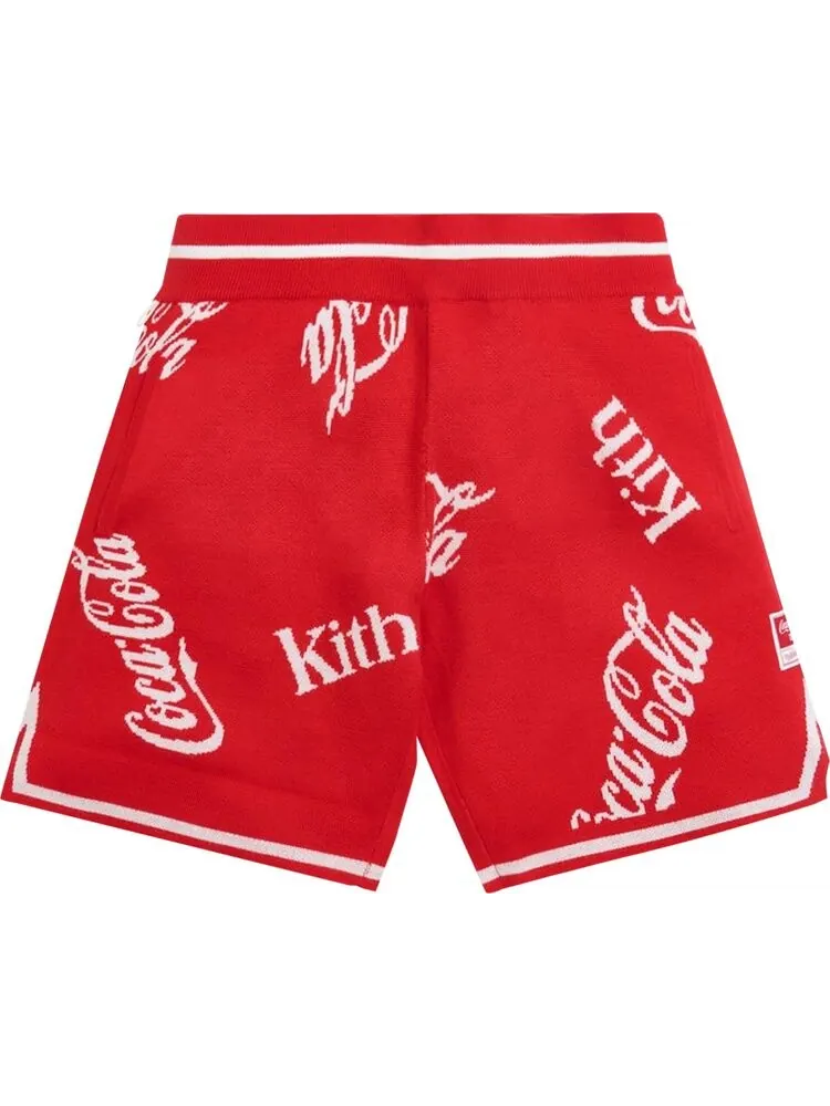 Шорты Kith x Coca-Cola x Mitchell & Ness Coke Logo Short 'Red' — изображение 1 из 1, красный