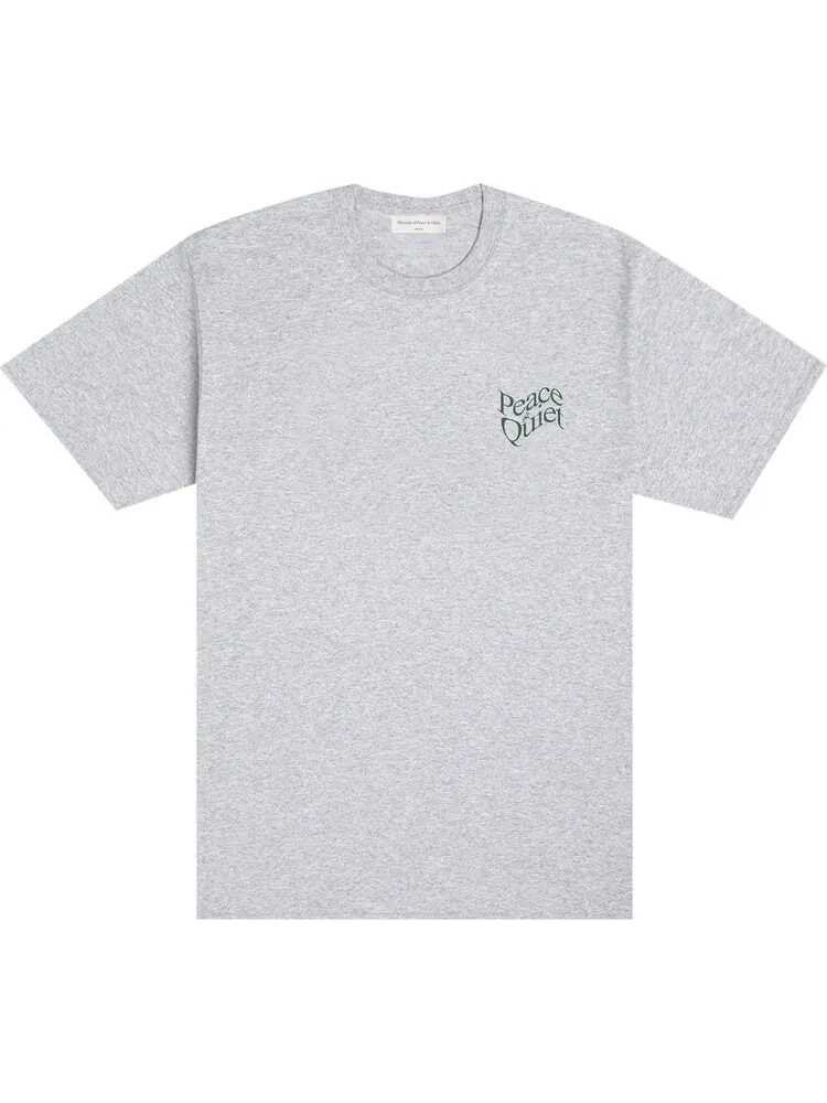 Футболка Museum of Peace & Quiet Warped Wordmark T-Shirt 'Heather Grey' — серый