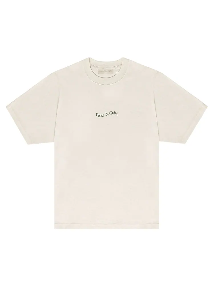 Футболка Museum of Peace & Quiet Wordmark T-Shirt 'Bone' — бежевый