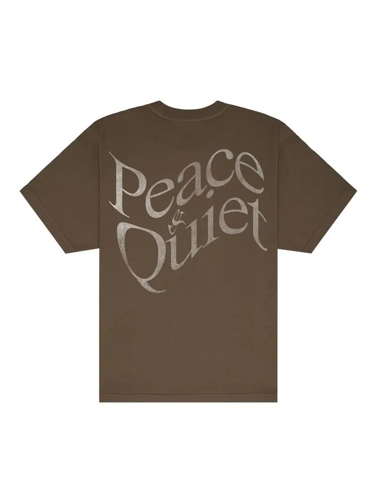 Футболка Museum of Peace & Quiet Wordmark T-Shirt — изображение 2 из 2, коричневый