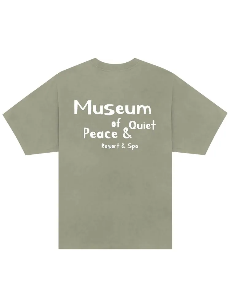 Футболка Museum of Peace & Quiet Museum of Peace & Quiet Resort T-Shirt 'Olive' — изображение 2 из 2, зеленый