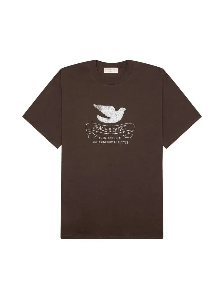 Футболка Museum of Peace & Quiet Conscious Lifestyle T-Shirt — изображение 1 из 2, коричневый