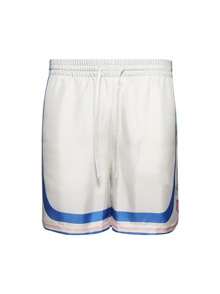 Шорты Casablanca Drawstring Shorts, Fuji Dream — изображение 1 из 1, белый