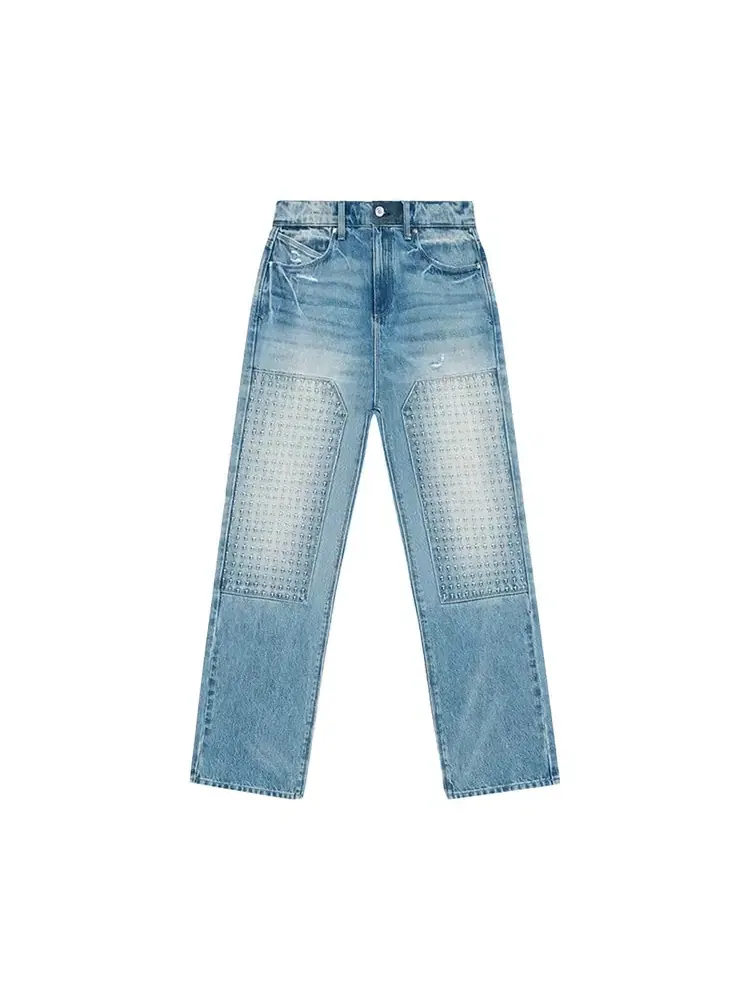 Джинсы RtA Ricardo Slim Fit Jean 3D Cross — изображение 1 из 2, синий