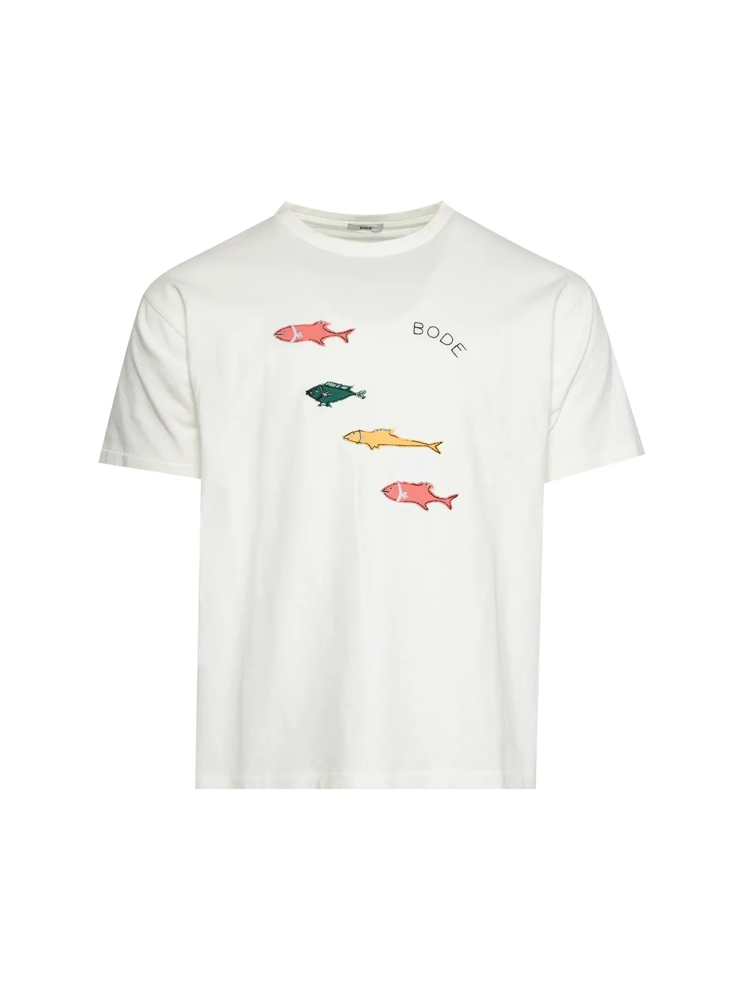 Футболка Bode Fish, кремовая — изображение 1 из 1, бежевый