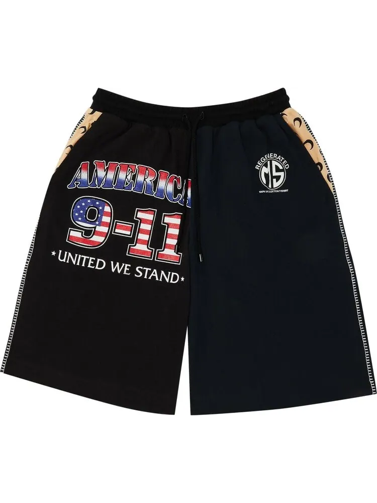 Футболка Marine Serre Regenerated Graphic Bermudas 'Black' — изображение 1 из 3, черный