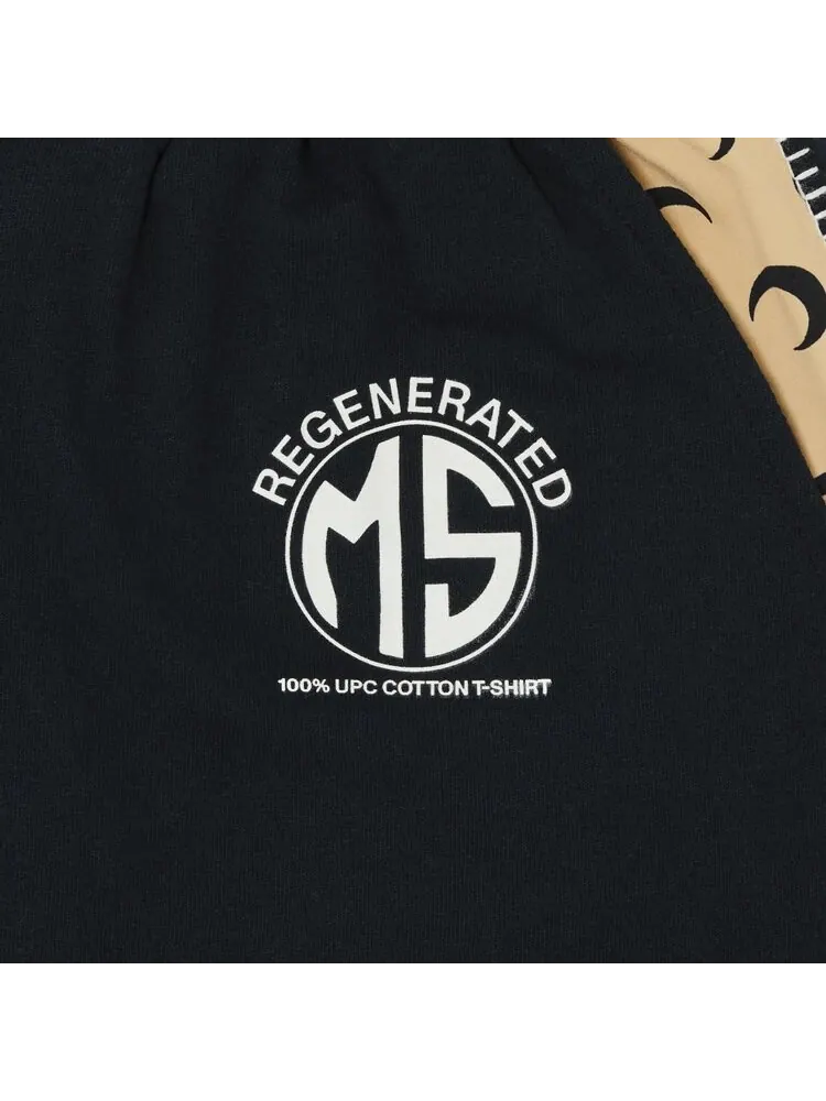 Футболка Marine Serre Regenerated Graphic Bermudas 'Black' — изображение 3 из 3, черный