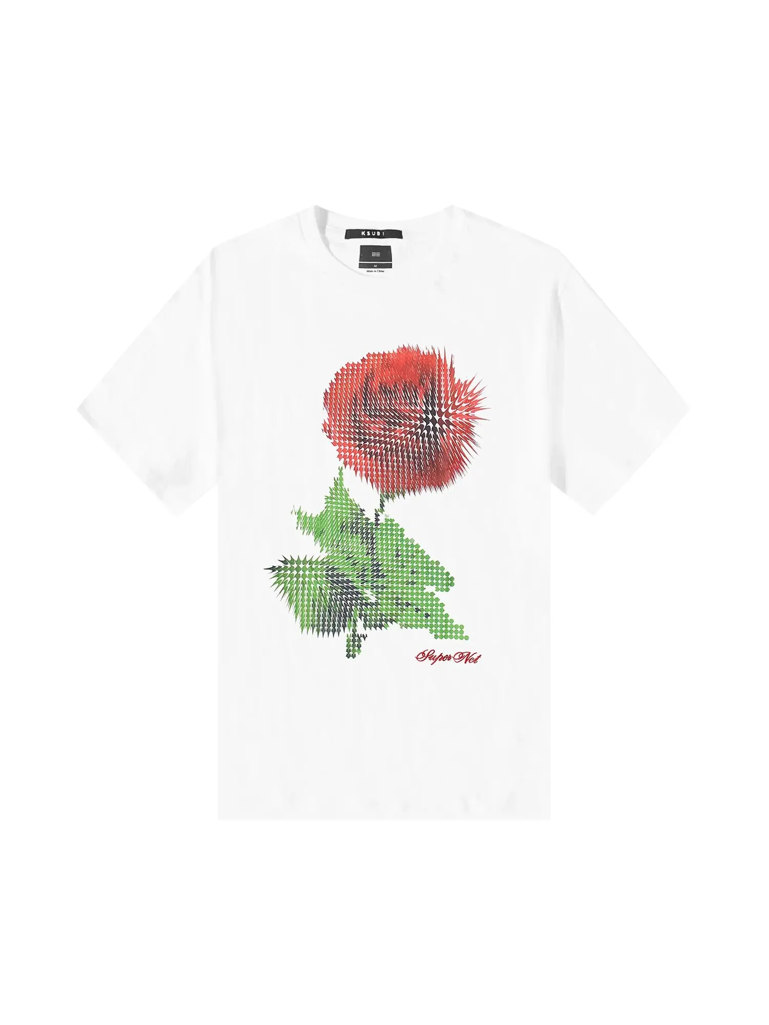 Футболка Ksubi Pixel Kash Настоящий белый — изображение 1 из 1