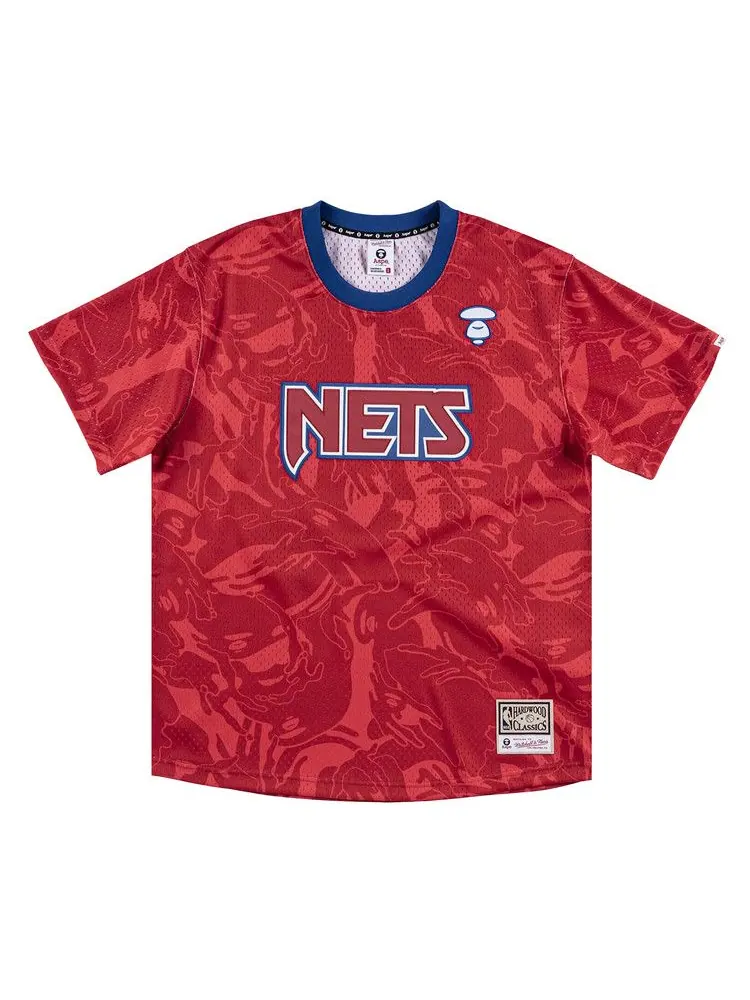 Джерси BAPE x Mitchell & Ness New Jersey Nets BP Jersey — изображение 1 из 2, красный