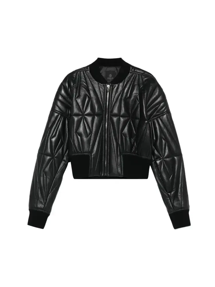Укороченная куртка Rick Owens x Moncler Woven Geocamo — изображение 1 из 1, черный